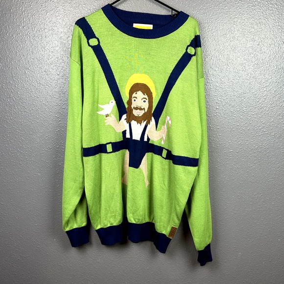 Men's 3XL Tipsy Elves Sweet Baby Jesus Ugly Christmas Sweater - Picture 1 of 5